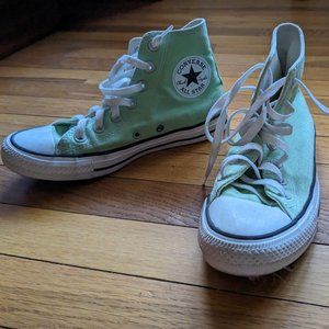 Women's Converse All Star High Top Sneaker mint green
